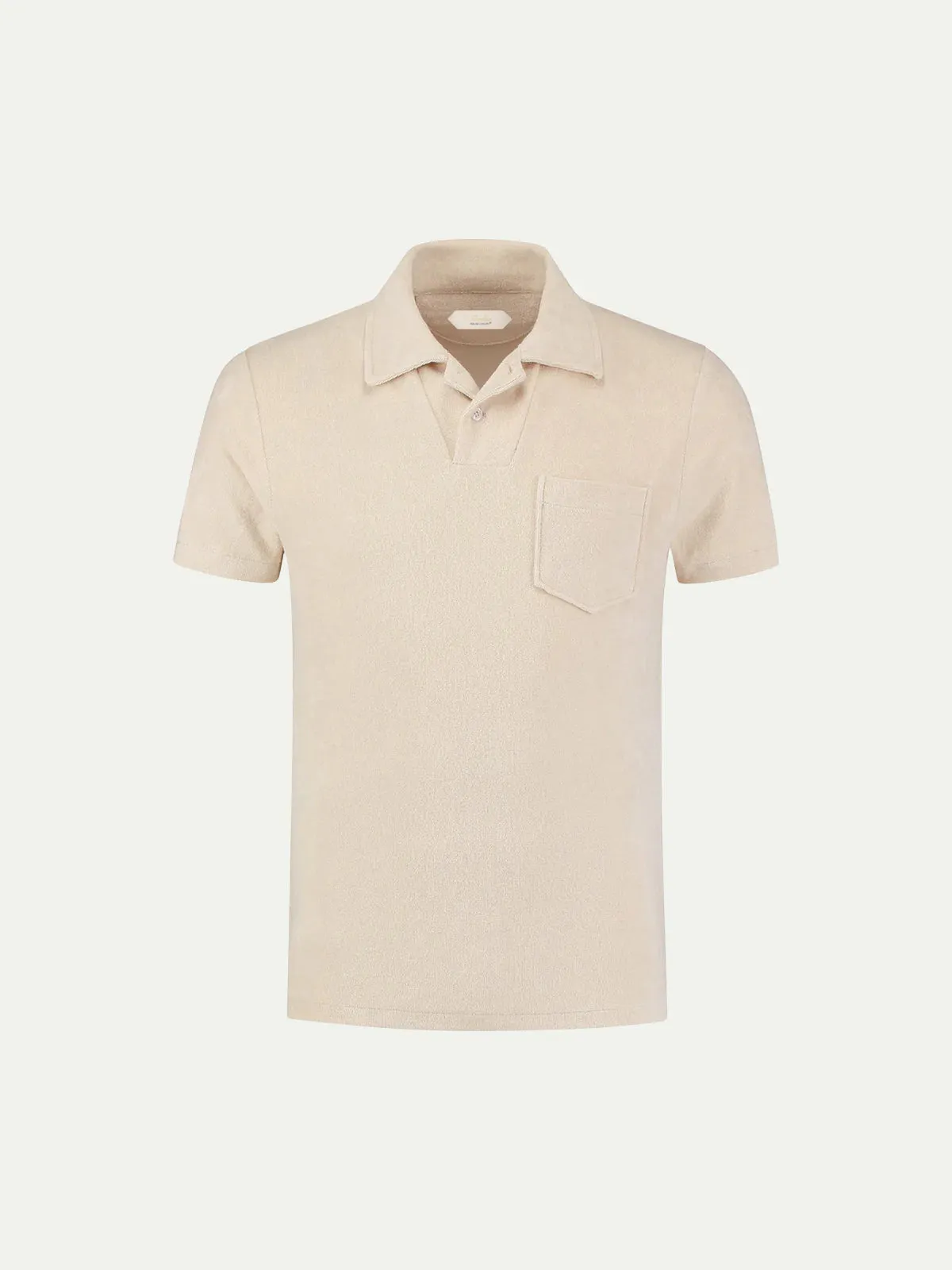 Shell Terry Towelling Polo Shirt