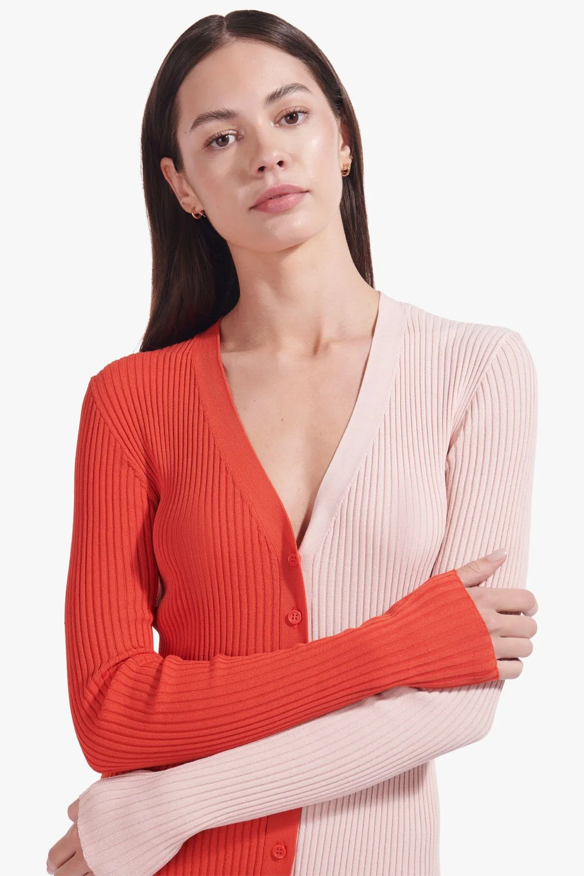 SHOKO SWEATER | ORANGE LIGHT PINK