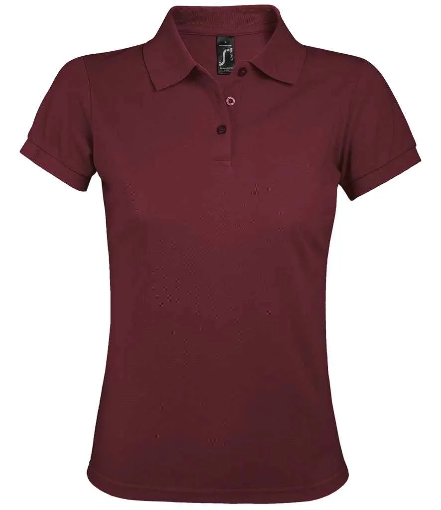 SOL'S Prime Poly/Cotton Pique Polo Shirt (Ladies) - Dark Colours