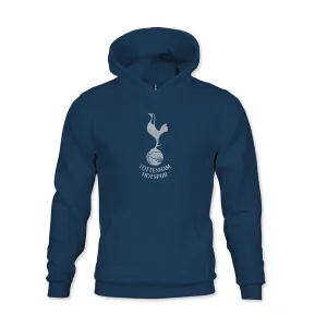 Tottenham Hotspur Mono Badge Youth Fleece Pullover Hoodie - Navy