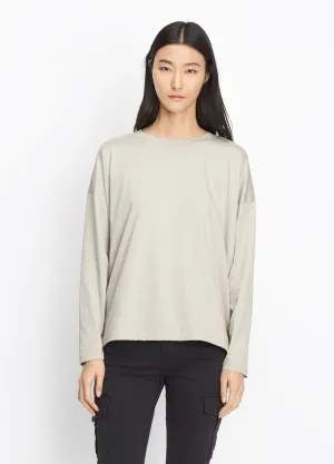 Vince Relaxed Long Sleeve Tee, Stone