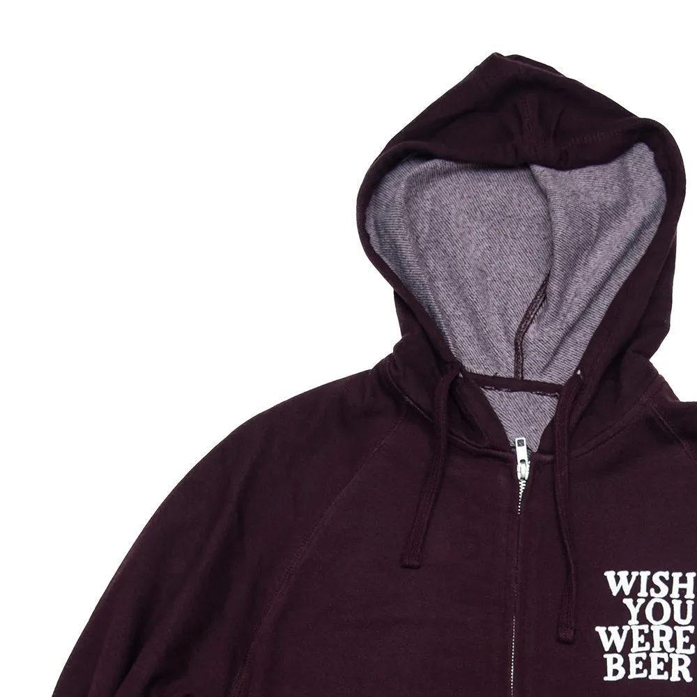 Wish You Were Beer French Terry Zip Hood