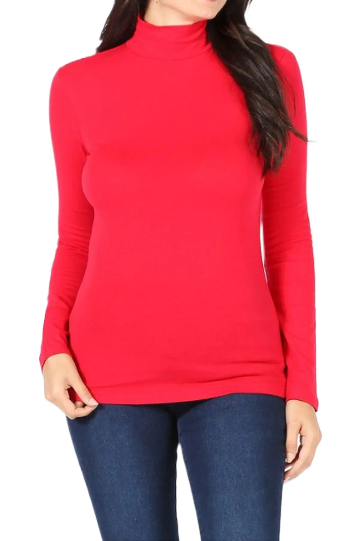 Women's Long Sleeve Turtle Neck T-Shirt