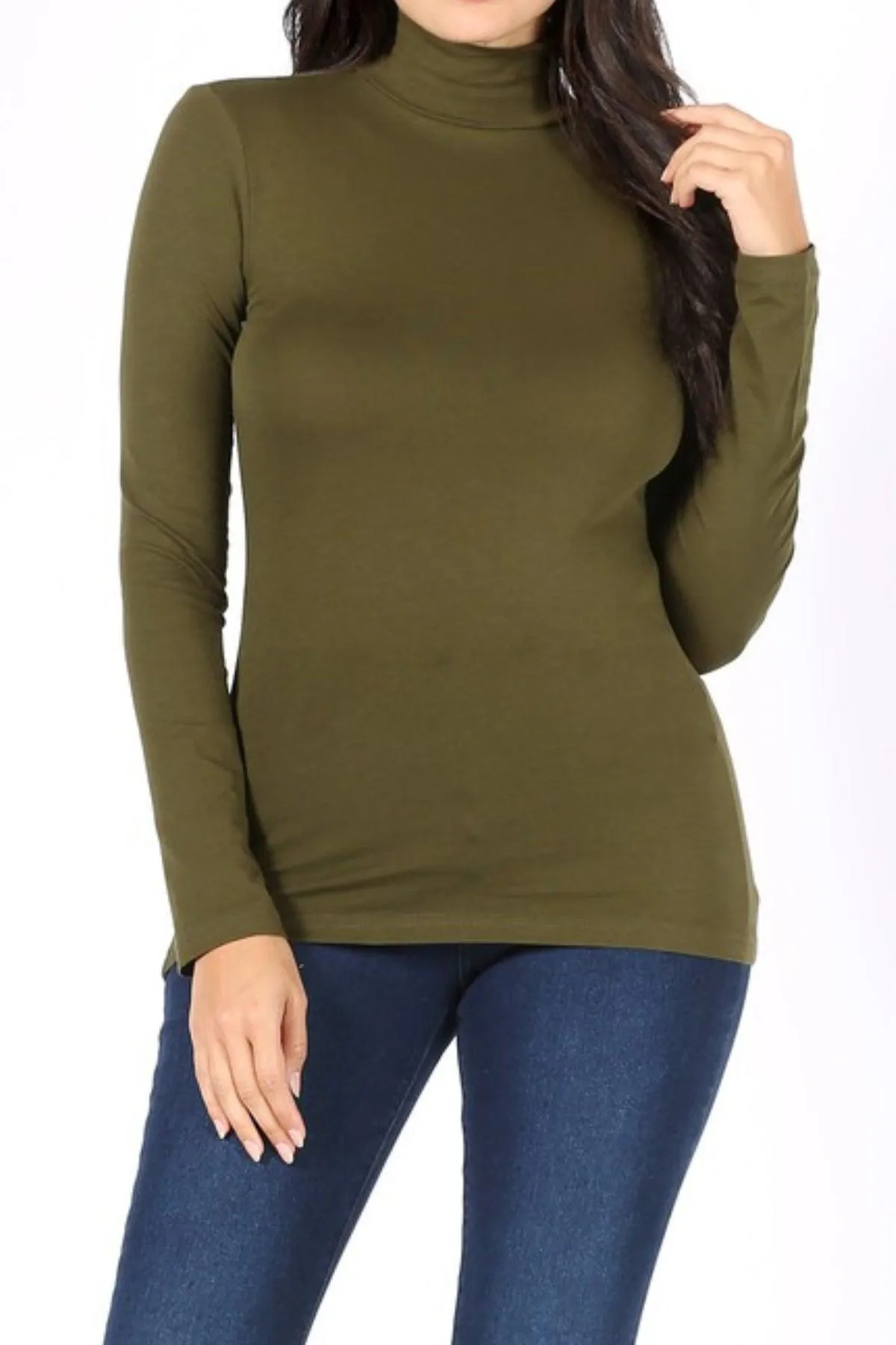 Women's Long Sleeve Turtle Neck T-Shirt