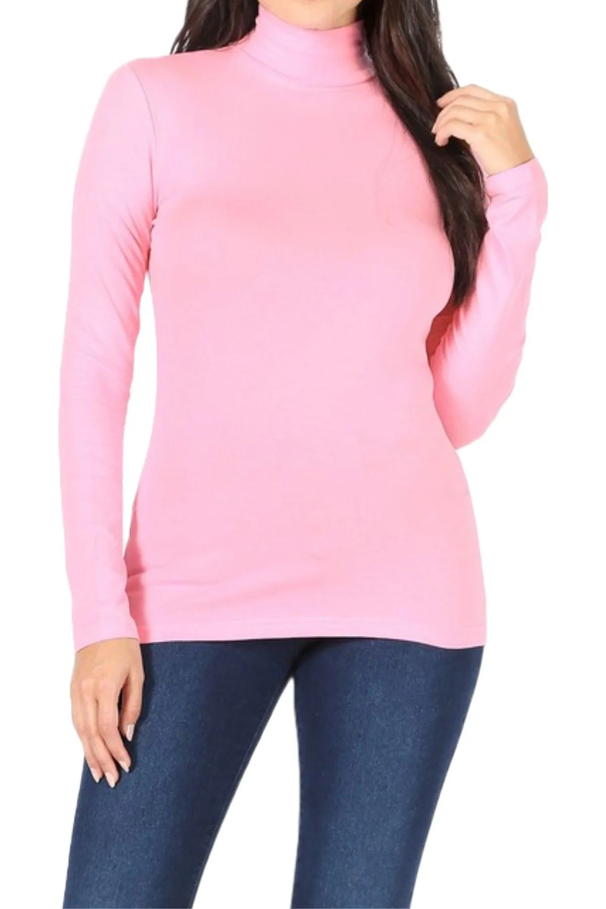 Women's Long Sleeve Turtle Neck T-Shirt