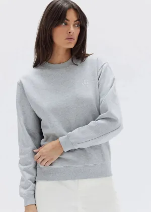 Womens Stacked Fleece Grey MRL/WHT