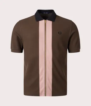 Zip Through Polo Shirt